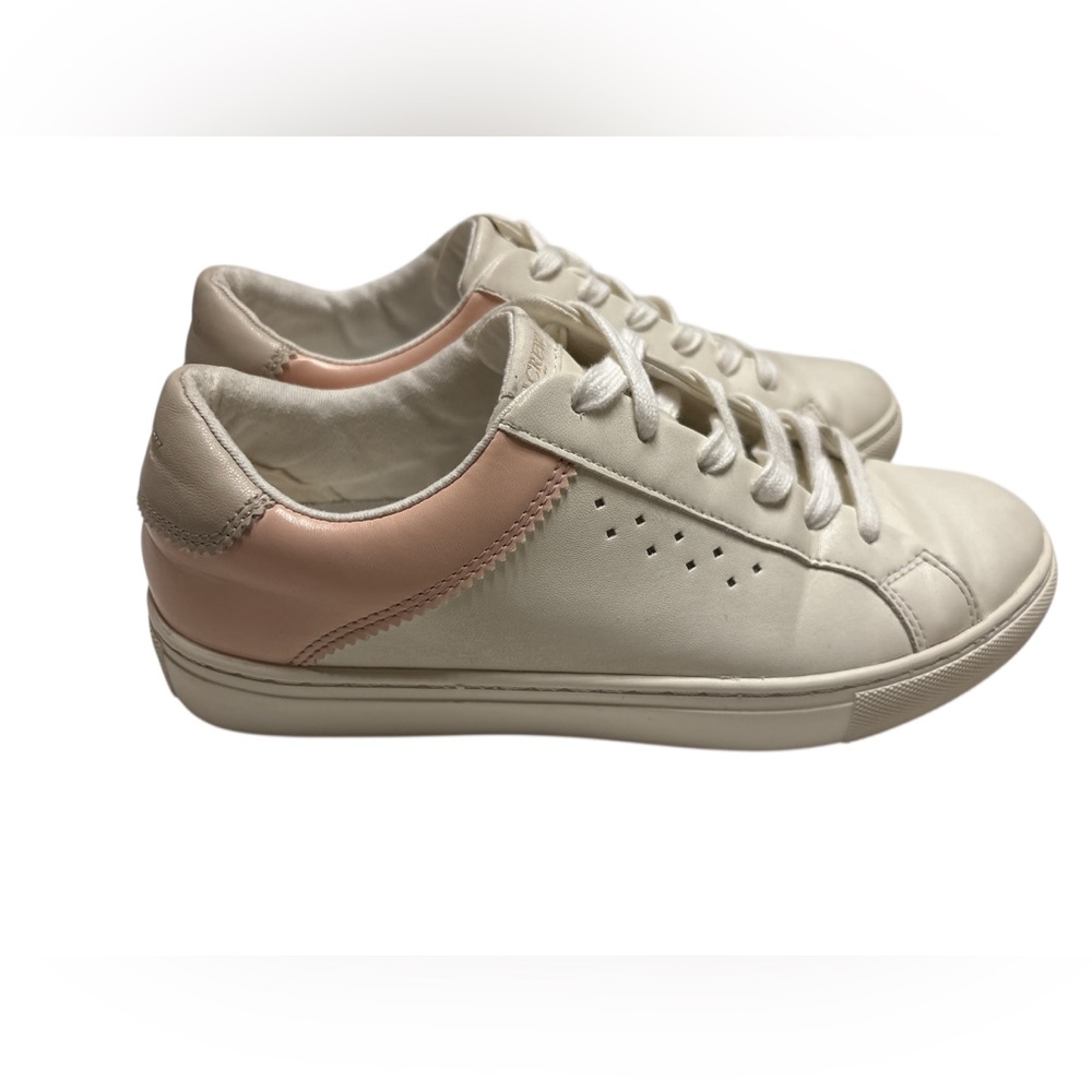 J. Crew Cream and Pink Women's SneakersSize 7